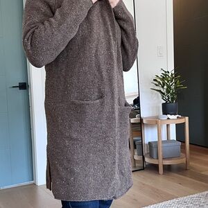 Tna brown wool cardigan